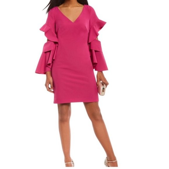 Badgley Mischka Dresses & Skirts - Bagdley Mischka Andrea Ruffle Dress - NWT